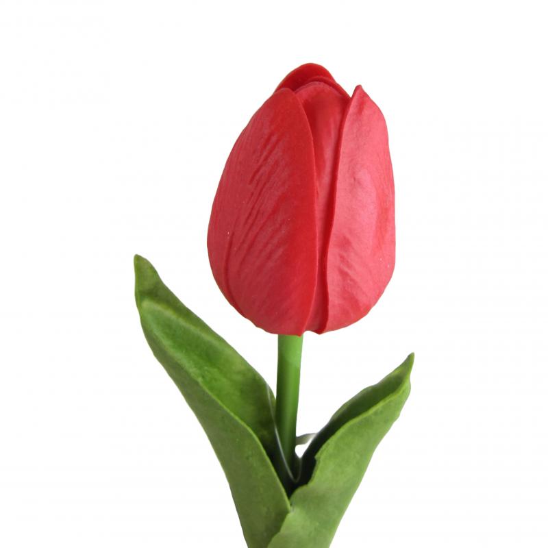 Tulipan gumowany 32cm czerwony